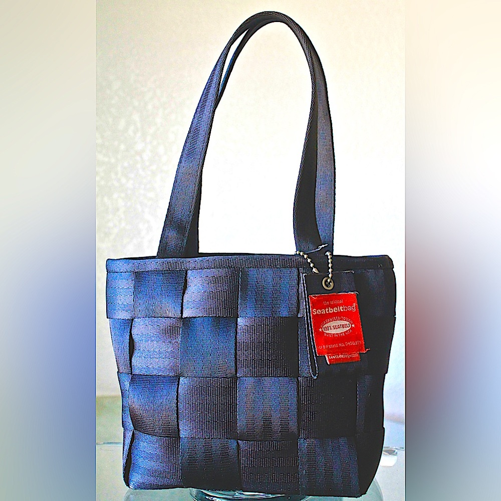 HARVEY’S SEATBELT BAG BLACK ORIGINAL 7 BY 11 VINTAGE